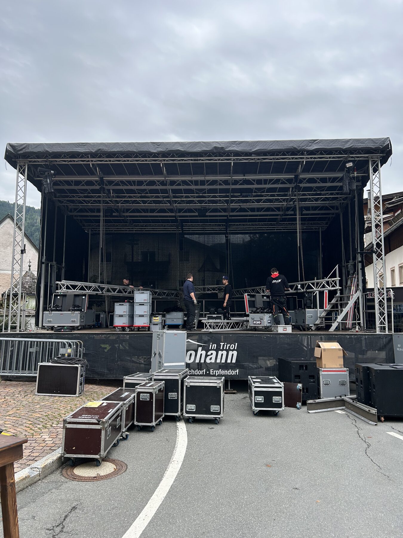 SoundMax B&uuml;hnenaufbau in St. Johann